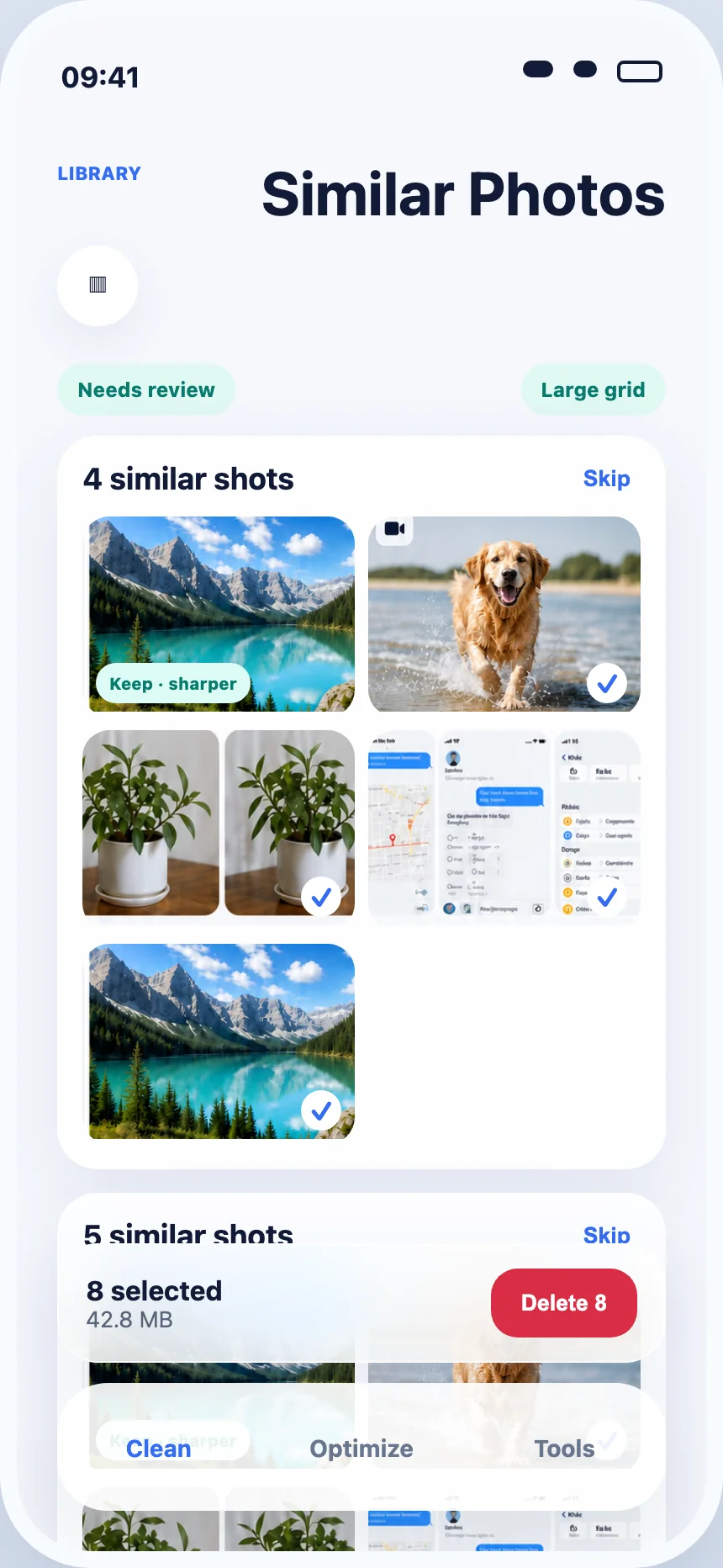Review similar photos in Safli AI